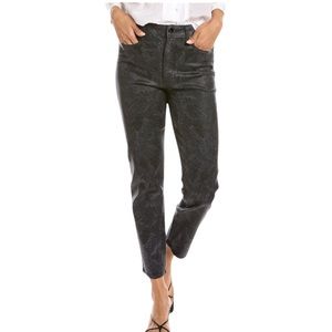 Rag & Bone Nina Snakefoil High-Rise Ankle Cigarette Jean Size 25 NWT